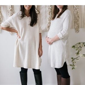 Hatch “the sweatshirt dress” one size heather gray